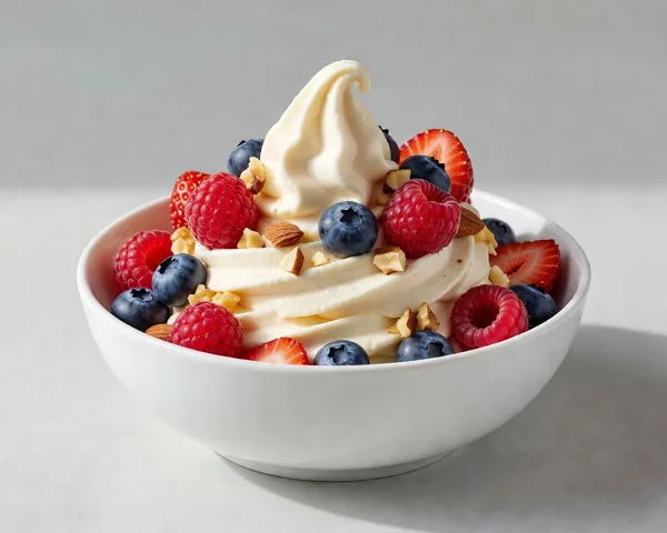 Cremiges Bananen-Protein-Nicecream mit Beeren