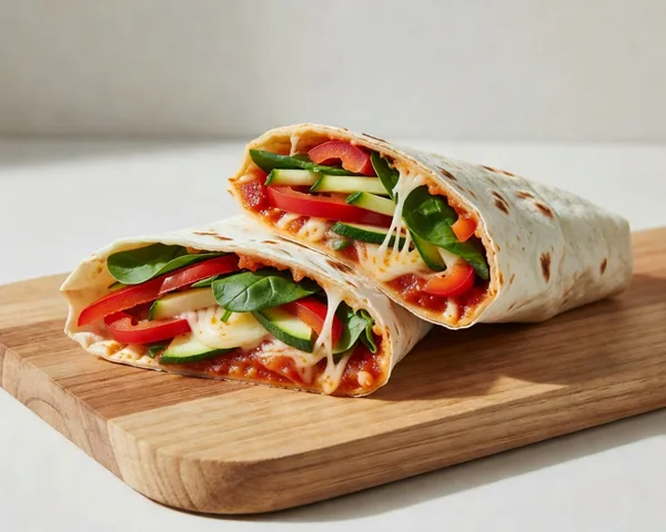 Protein-Wrap als knusprige Pizza